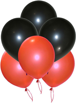 

Shop Online Solid REDBLK Balloon(Red, Black, Pack of 6)