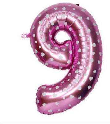 

Smartcraft Solid Number Foil 9 Balloon(Multicolor, Pack of 1)
