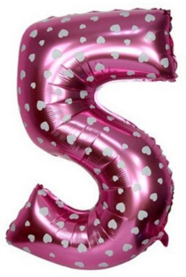 

Smartcraft Solid Number Foil 5 Balloon(Multicolor, Pack of 1)