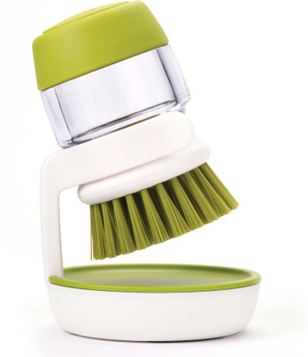 

Divinext Soap dispensing palm brush with storage stand