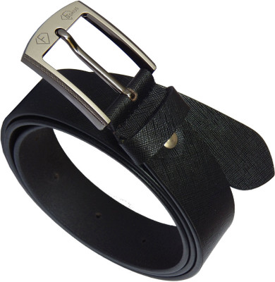 

Fashius Men Black Genuine Leather Belt, Black-01