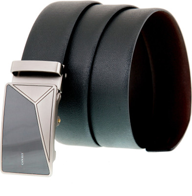 

CANFLY Men Formal, Casual Brown Genuine Leather Reversible Belt, Black