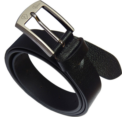 

Fashius Men Black Genuine Leather Belt, Black-01