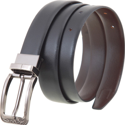

CANFLY Women Formal, Casual Brown Genuine Leather Reversible Belt, Black