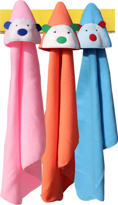 

My NewBorn Plain  Hooded Baby Blanket(Polyester, Red, Pink, Blue, Blue;pink;red