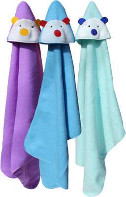 

My NewBorn Plain  Hooded Baby Blanket(Polyester, Purple, Blue, Green, Blue;green;purple