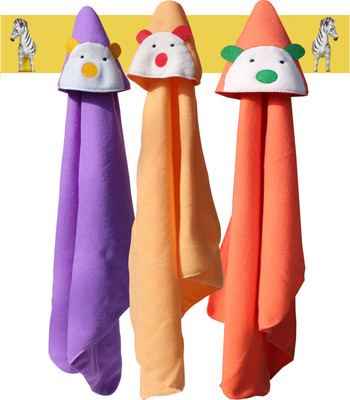 

My NewBorn Plain  Hooded Baby Blanket(Polyester, Beige, Red, Purple, Beige;purple;red
