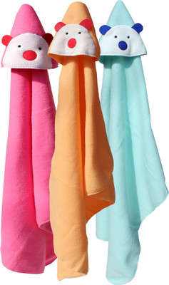 

My NewBorn Plain  Hooded Baby Blanket(Polyester, Beige, Maroon, Green, Beige;green;maroon