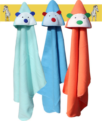 

My NewBorn Plain  Hooded Baby Blanket(Polyester, Green, Blue, Red, Blue;green;red