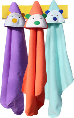

My NewBorn Plain  Hooded Baby Blanket(Polyester, Red, Green, Purple, Green;purple;red