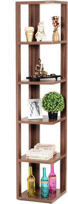 

Bluewud Albert Engineered Wood Open Book Shelf(Finish Color - Walnut)