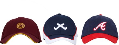 OJASS Embroidered Sports/Regular Cap Cap(Pack of 3)