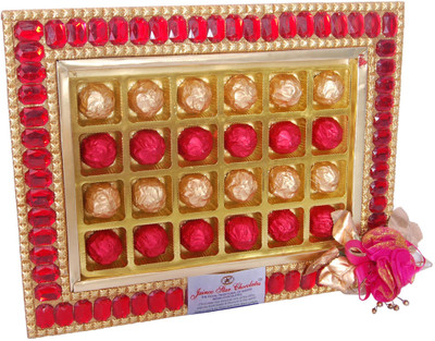 

Jainco Star Chocolates Big Stone Tray Chocolate Gift Pack Caramels(336)
