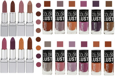 

Ramble Lipstick and Nail polish Neon Shades set of 20(Set of 20)