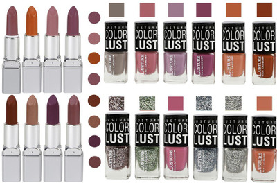 

Ramble Lipstick and Nail polish Neon Shades set of 20(Set of 20)