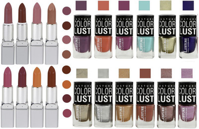 

Ramble Lipstick and Nail polish Neon Shades set of 20(Set of 20)