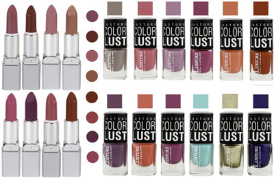 

Ramble Lipstick and Nail polish Neon Shades set of 20(Set of 20)