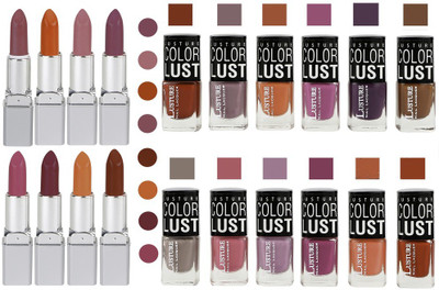 

Ramble Lipstick and Nail polish Neon Shades set of 20(Set of 20)
