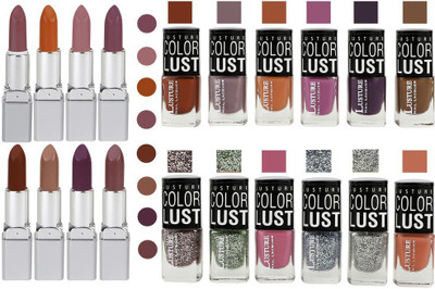 

Ramble Lipstick and Nail polish Neon Shades set of 20(Set of 20)