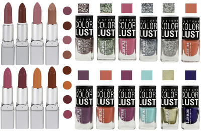 

Ramble Lipstick and Nail polish Neon Shades set of 20(Set of 20)