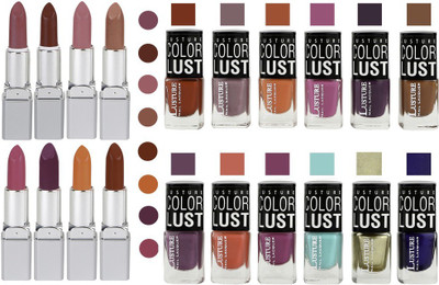 

Ramble Lipstick and Nail polish Neon Shades set of 20(Set of 20)