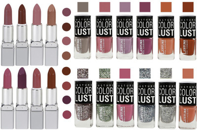 

Ramble Lipstick and Nail polish Neon Shades set of 20(Set of 20)