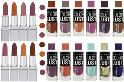 

Ramble Lipstick and Nail polish Neon Shades set of 20(Set of 20)