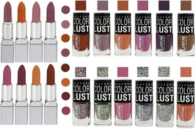 

Ramble Lipstick and Nail polish Neon Shades set of 20(Set of 20)