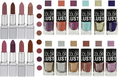 

Ramble Lipstick and Nail polish Neon Shades set of 20(Set of 20)