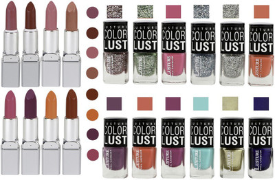 

Ramble Lipstick and Nail polish Neon Shades set of 20(Set of 20)