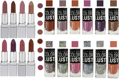 

Ramble Lipstick and Nail polish Neon Shades set of 20(Set of 20)