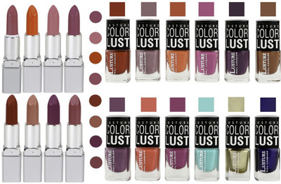 

Ramble Lipstick and Nail polish Neon Shades set of 20(Set of 20)