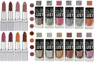 Ramble Lipstick and Nail polish Neon Shades set of 20(Set of 20)