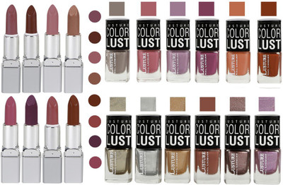 

Ramble Lipstick and Nail polish Neon Shades set of 20(Set of 20)