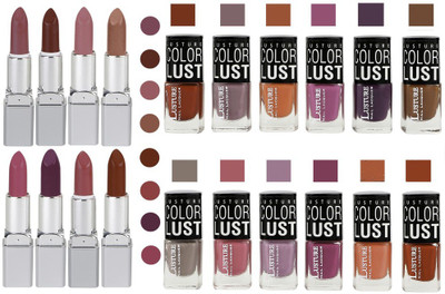 

Ramble Lipstick and Nail polish Neon Shades set of 20(Set of 20)