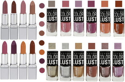 

Ramble Lipstick and Nail polish Neon Shades set of 20(Set of 20)