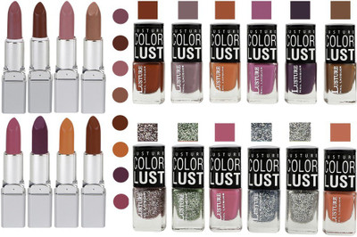

Ramble Lipstick and Nail polish Neon Shades set of 20(Set of 20)