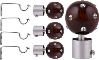 

S Decor Brown Rod Rail Bracket(Pack of 8)