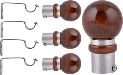 

S Decor Brown, Silver Rod Rail Bracket
