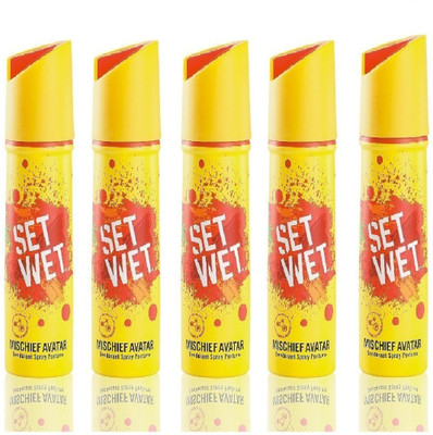 

Set Wet Mischief Avatar Set of 5 Deodorant Spray - For Men(150 ml, Pack of 5)