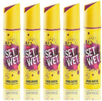 

Set Wet Swag Avatar ( Set of 5 ) Deodorant Spray - For Men(150 ml, Pack of 5)