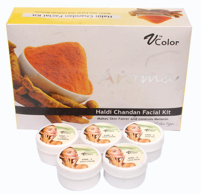 

V-Color Aroma Haldi Chandan Facial Kit 270(Set of 5)