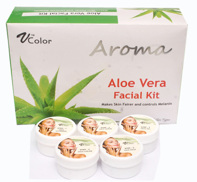 

V-Color Aroma Aloe Vera Facial Kit 270(Set of 5)