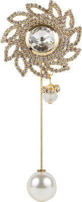 

Pink Rose Princess Charm Hair Pin(Gold)