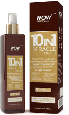 

WOW SKIN SCIENCE 10 in 1 Miracle Hair Oil(200 ml)