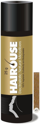 

HAIROUSE Natural Hair Building Microfibers (Natural Brown) 25 Gms… BR25N Medium Hair Volumizer Natural Fibers(25 g)