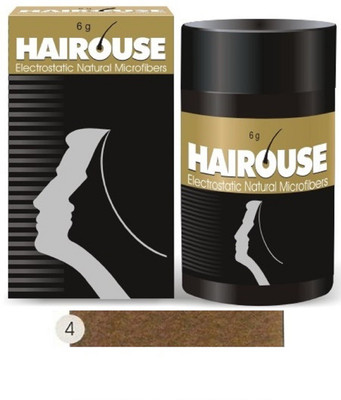 

HAIROUSE Natural Hair Building Microfibers (Light Brown) 6 Gms… BRBL6N Medium Hair Volumizer Natural Fibers(6 g)