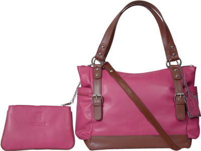 

Nekstyle Shoulder Bag(Pink, Brown), Brown;pink