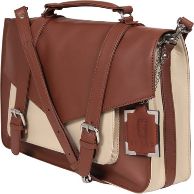 

Nekstyle Messenger Bag(Brown, Beige), Beige;brown