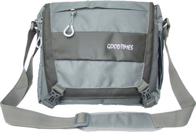 

Good Times Messenger Bag(Black, Grey)